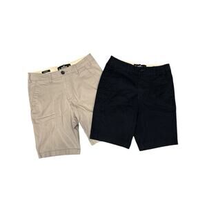 Hollister shorts lot of 2 boys chino shorts size 26. Tan black epic flex classic